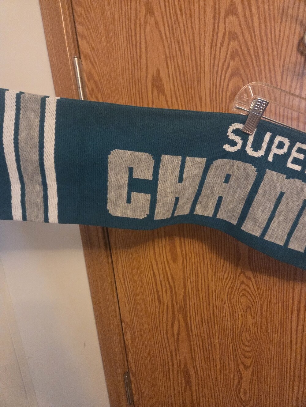 NFL Philadelphia Eagles Super Bowl 52 Champions Scarf NWT - Picture 2 of 6